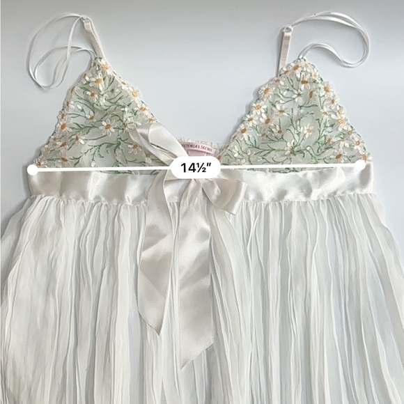 Victoria’s Secret VERY SEXY Wildflower Chiffon Pleated Babydoll Size Large - Picture 12 of 13